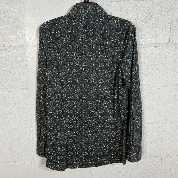 Bar III Men's Slim-Fit Watercolor Floral Dress Shirt, Lt. Blue 14-14.5 32-33 $70 - Picture 5 of 6